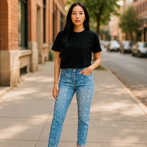 Cato Denim - Cato Denim Aztec Print Denim Jeans size 14